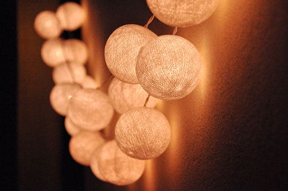Cotton Ball String Light Cotton Ball String Light